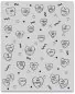 Preview: CG805 Candy Hearts Peek a Boo Stempel Background Hero Arts