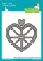 Preview: Stitched Happy Heart Geo Frame Stanzen Lawn Fawn