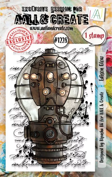 aall create clear stamp Edison Glow