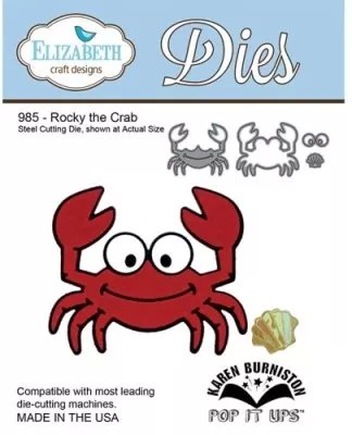 985 elizabeth craft designs die rocky the crab