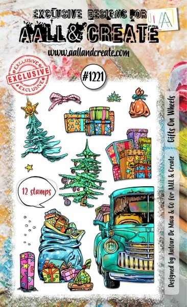 aall create clear stamp Gifts On Wheels