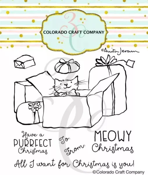 Meowy Christmas Stamp & Die Bundle Colorado Craft Company