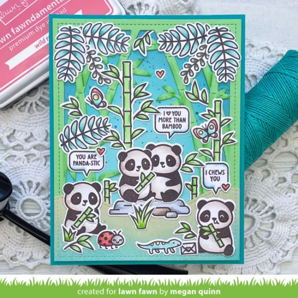 I Heart Pandas Stempel Lawn Fawn 3