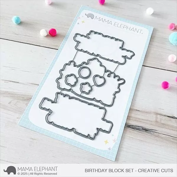 Birthday Block Set Stanzen Creative Cuts Mama Elephant