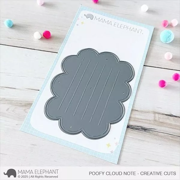 Poofy Cloud Note Stanzen Creative Cuts Mama Elephant