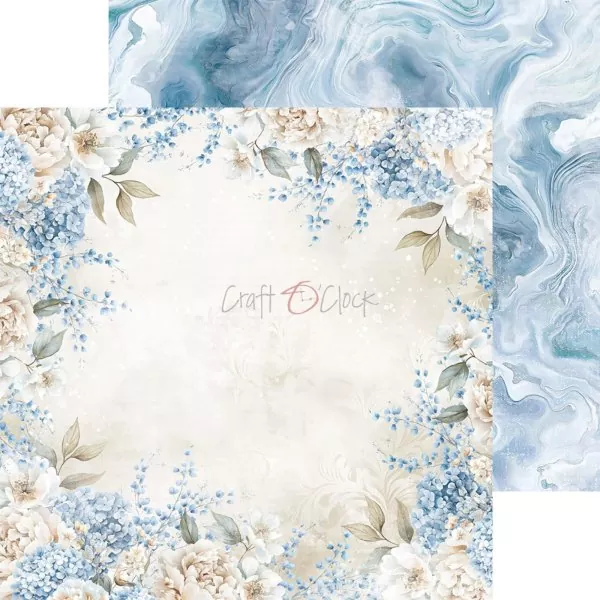 Craft O'Clock Something Blue 12"x12" inch Paper Set 7