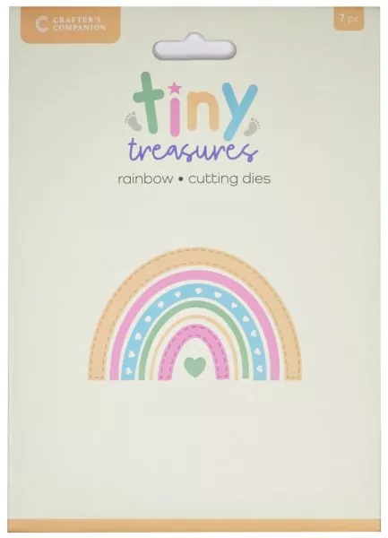 Rainbow stanzset Tiny Treasures crafters companion