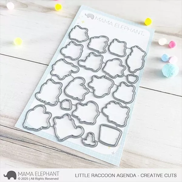 Little Raccoon Agenda Stanzen Creative Cuts Mama Elephant