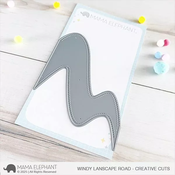 Windy Landscape Road Stanzen Creative Cuts Mama Elephant