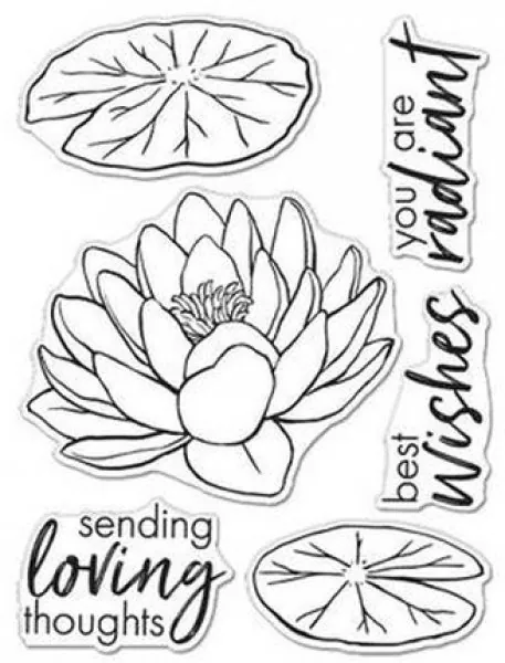 Hero Florals - Lotus clear stamps hero arts