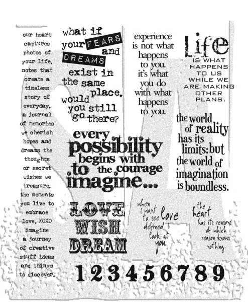 Stuff To Say Tim Holtz Gummistempel Stamper Anonymous