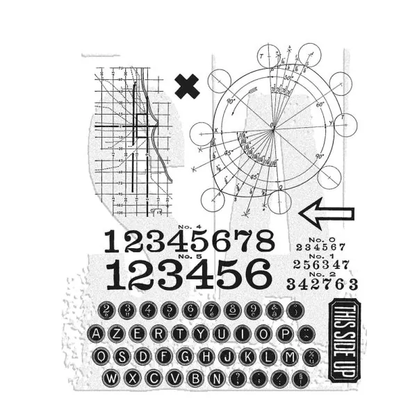 Deconstructed Tim Holtz Gummistempel Stamper Anonymous