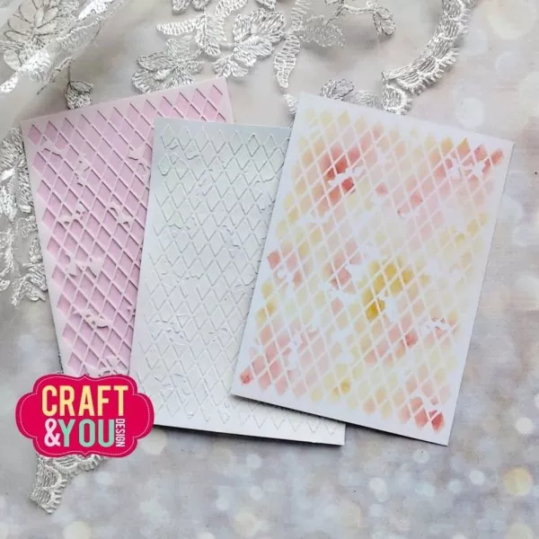 Craft & You Design stencil Rhombus 1