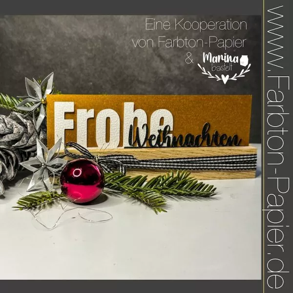 Frohe Weihnachten Stanzenset FarbTon Papier 1