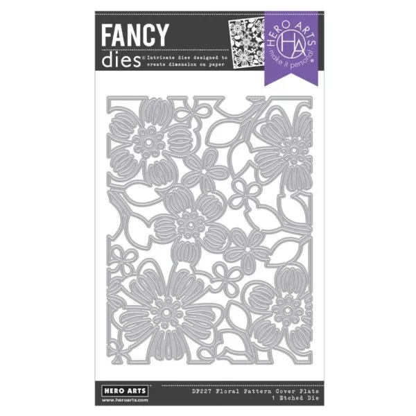 Floral Pattern Cover Plate fancy die hero arts