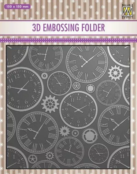 Time 3D Embossing Folder von Nellie Snellen