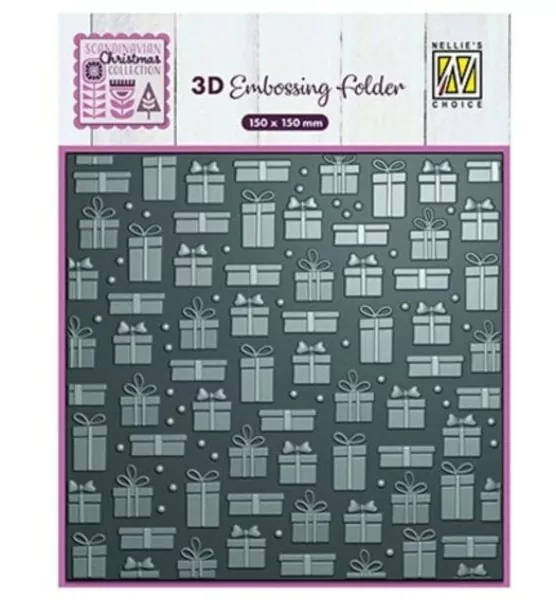 Presents 3D Embossing Folder von Nellie's Choice