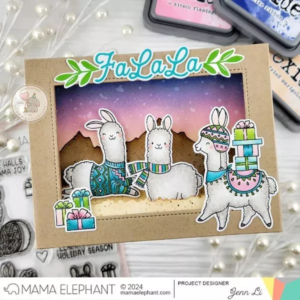 Fa La Llama Clear Stamps Mama Elephant 3