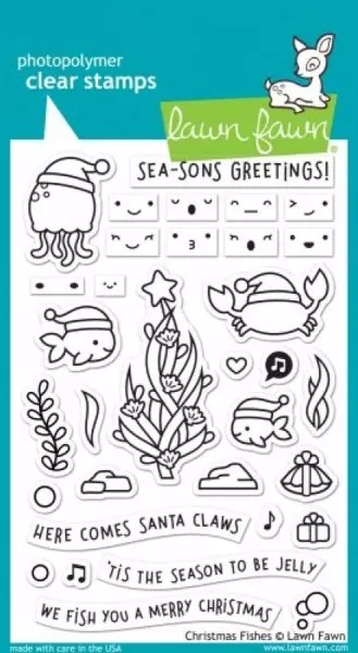 Christmas Fishes Stempel Lawn Fawn