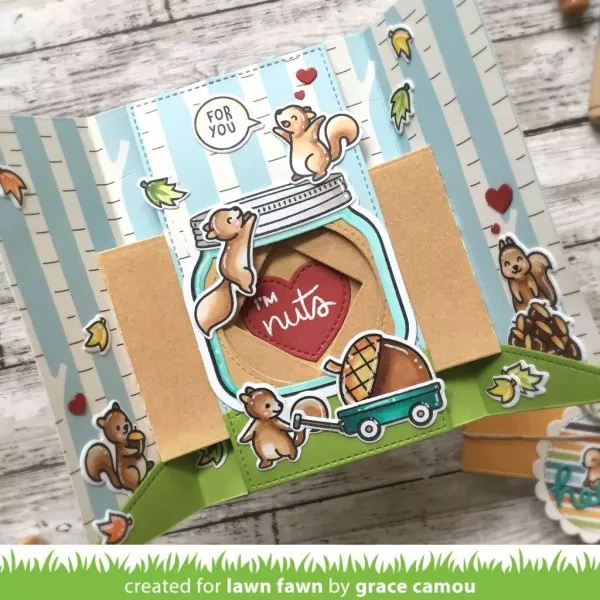 LF2407 Let's Go Nuts Stempel Lawn Fawn 3