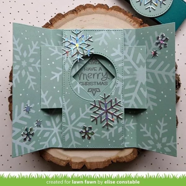 Snowflake Trio Stencil Lawn Fawn 2