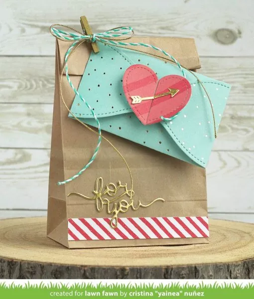 LF2472 Gift Card Heart Envelope Stanzen Lawn Fawn 4