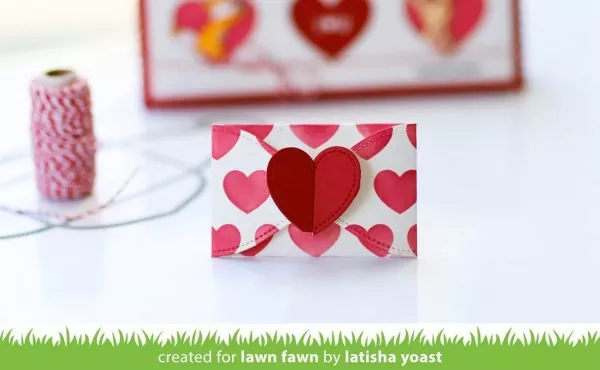 LF2472 Gift Card Heart Envelope Stanzen Lawn Fawn 5