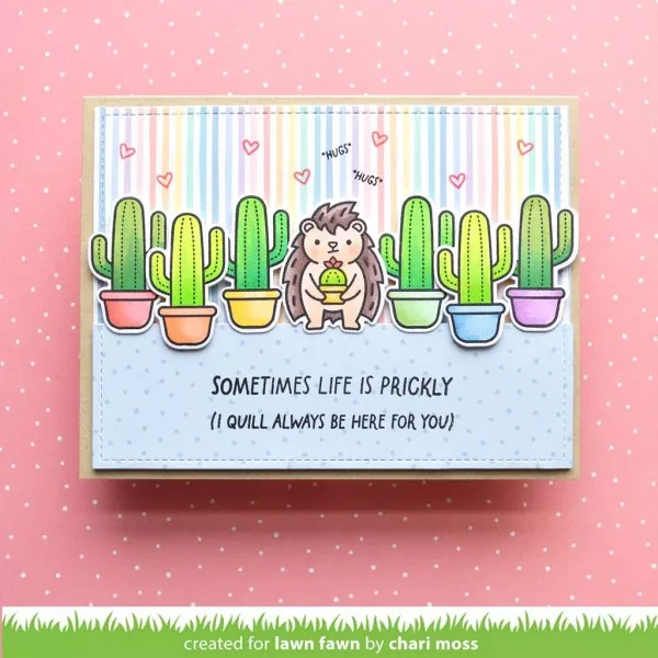 Sometimes Life is Prickly Stempel Lawn Fawn 1