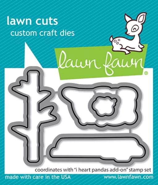 I Heart Pandas Add-On Stanzen Lawn Fawn