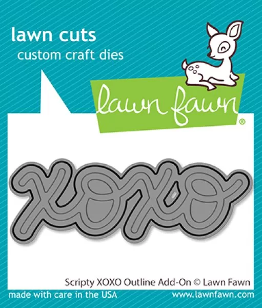 Scripty XOXO Outline Add-On Stanzen Lawn Fawn