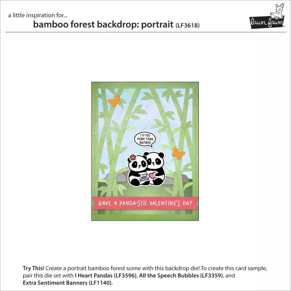 Bamboo Forest Backdrop: Portrait Stanzen Lawn Fawn 1