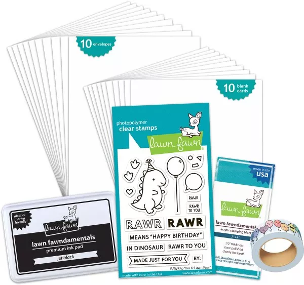 Rawr To You Kid's Cardmaking Kit Lawn Fawn