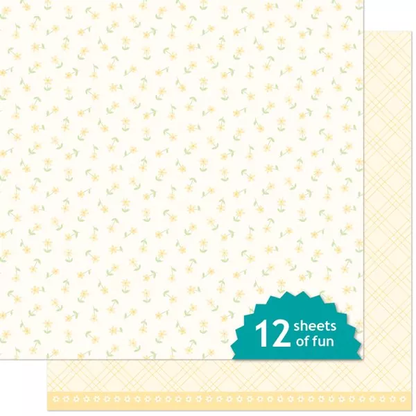 Bitsy Blooms Daisy lawn fawn scrapbooking papier