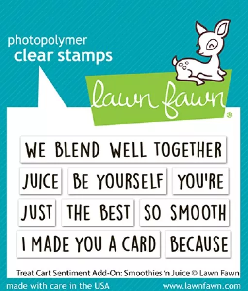 Treat Cart Sentiment Add-On: Smoothies 'n' Juice Stempel Lawn Fawn