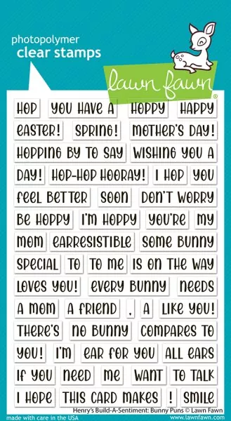 Henry's Build-a-Sentiment: Bunny Puns Stempel Lawn Fawn