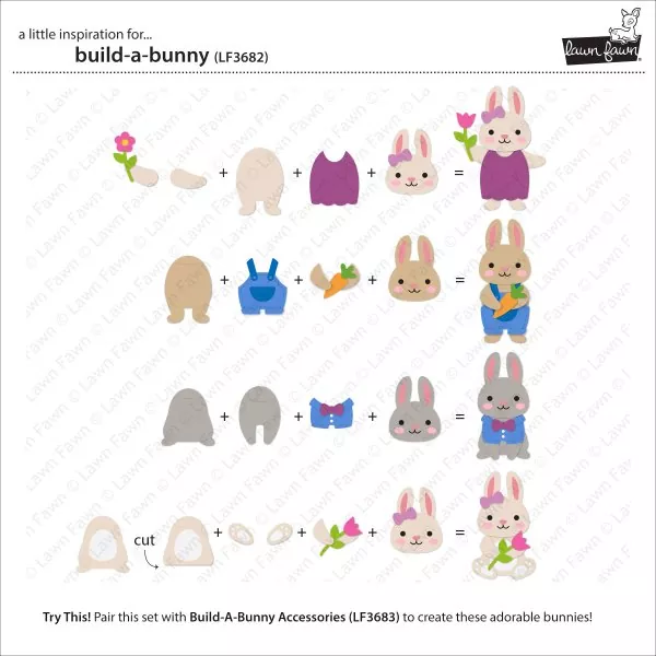 Build-a-Bunny Stanzen Lawn Fawn 1