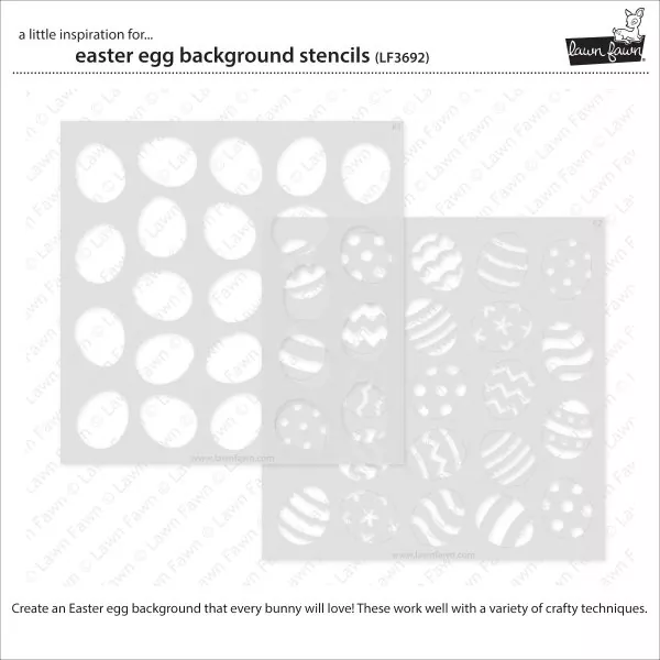 Easter Egg Background Stencils Schablonen Lawn Fawn 1