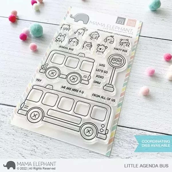 Little Agenda Bus Mama Elephant Stamp & Die Bundle