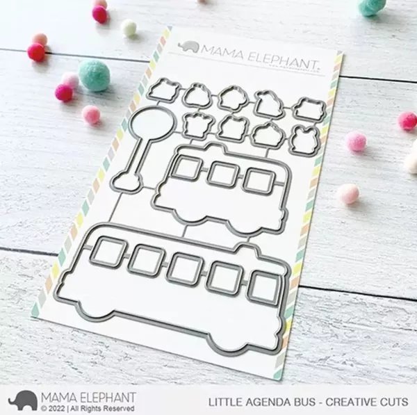 Little Agenda Bus Mama Elephant Stamp & Die Bundle 1