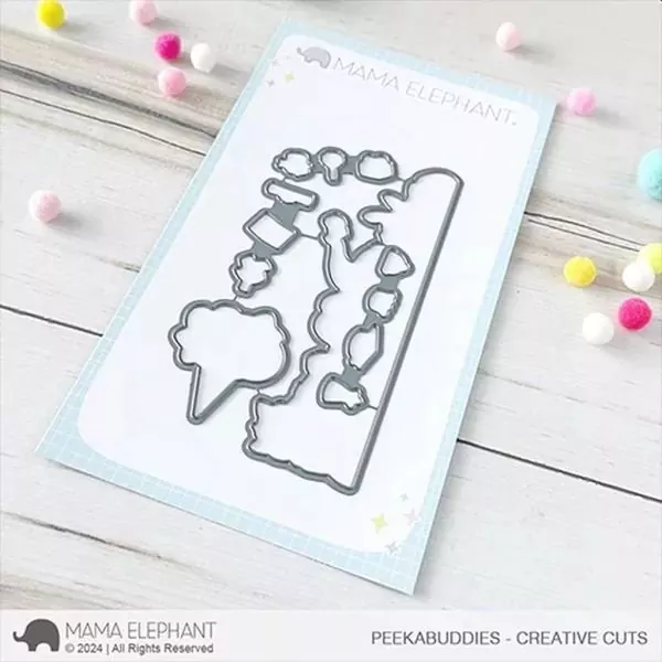 Peekabuddies Mama Elephant Stamp & Die Bundle 1