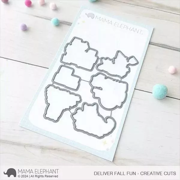 Deliver Fall Fun Mama Elephant Stamp & Die Bundle 1