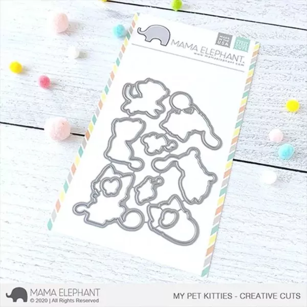 My Pet Kitties Mama Elephant Stamp & Die Bundle 1