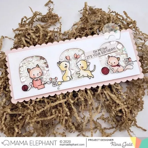 My Pet Kitties Mama Elephant Stamp & Die Bundle 2