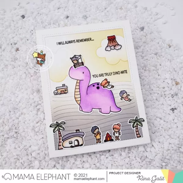 Me and my Dinosaur Clear Stamps Mama Elephant 1