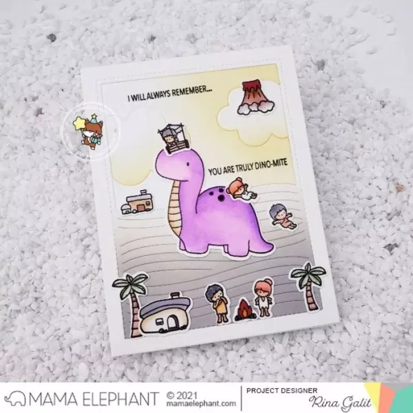 Me and my Dinosaur Mama Elephant Stamp & Die Bundle 2