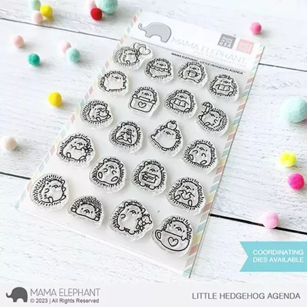 Little Hedgehog Agenda Mama Elephant Stamp & Die Bundle