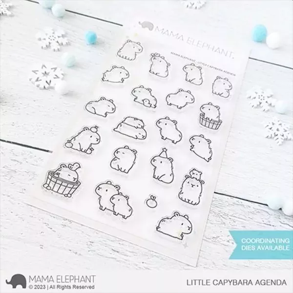 Little Capybara Agenda Mama Elephant Stamp & Die Bundle