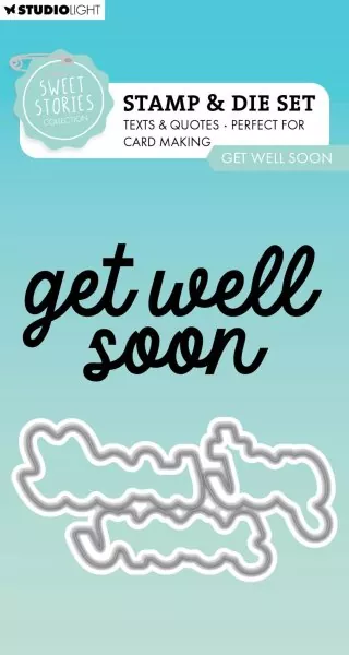 Sweet Stories Get Well Soon & Feel Better Bundle Stempel & Stanzen Set Studio Light