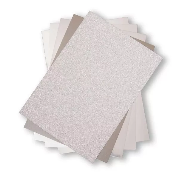 Silver Sizzix Opulent Cardstock