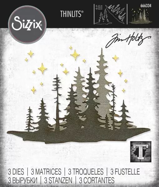 Forest Shadows Tim Holtz Thinlits Colorize Dies Sizzix